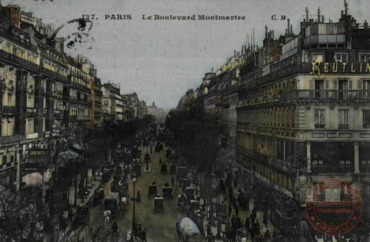 PARIS.- Le Boulevard Montmartre