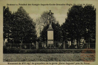 Denkmal u. Friedhof des Konigin Augusta-Garde-Grenadier-Regts. No. 4 bei St. Privat = Monument du 4ème régt, de grenadiers de la garde 'Reine Augusta' près St. Privat
