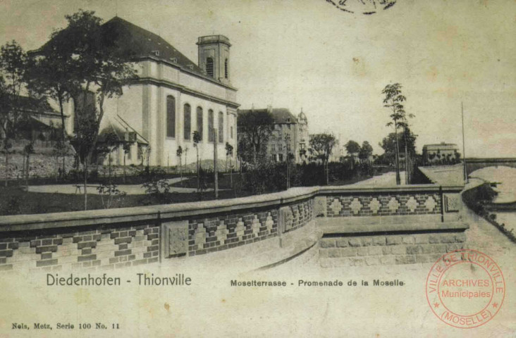Diedenhofen = Thionville : Moselterrasse = Promenade de la Moselle