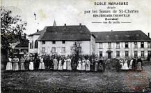 Ecole Ménagère dirigée par les Soeurs de St-Charles - Beauregard-Thionville (Lorraine) - Vue du jardin