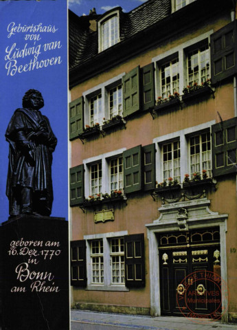 Geburtshaus von Lüdwig van Beethoven,geboren am 16. dez.1770 in Bonn am Rhein