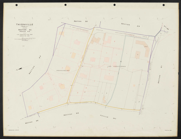 Thionville : section 92 feuille n°2