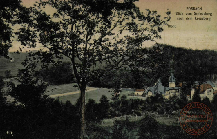 Forbach : Elick vom Schlossberg nach dem Kreusberg