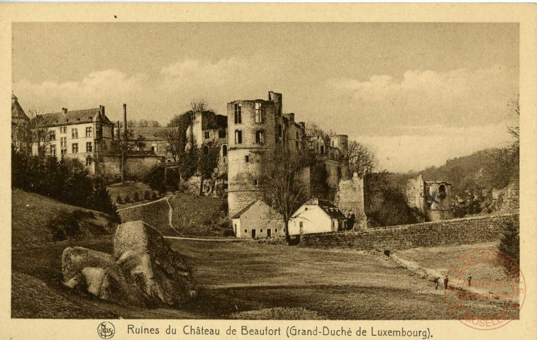 Ruine du Château de Beaufort (grand-duché de Luxembourg).