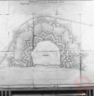 Projets pour 1858-1859 - Plan des fortifications de Thionville - Organisation sur la rive gauche en vue du passage du chemin de fer sur les glacis extérieurs