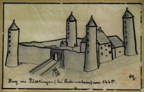 Burg von Püttlingen (bei Rodemachern) um 1660