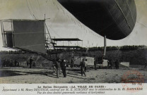 Le Ballon Dirigeable 'la Ville de Paris' - appartenant à M. Henry Deutsch, construit par M. E. Surcouf avec la collaboration de M. H. Kapferer - Vues des deux doubles gouvernails verticaux et horizontaux