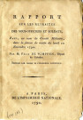 Rapport sur les retraites des sous-officiers et soldats, fait, au nom du Comité militaire, dans la séance du matin du lundi 22 novembre 1790. Par Félix de Wimpfen, député du Calvados, Paris, imprimerie nationale, 1790, 12p.