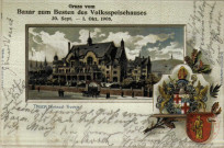 Gruss vom Bazar zum Besten des Volksspeisehauses. 30.sep -okt.1905. Trier Festsaal-Treviris.