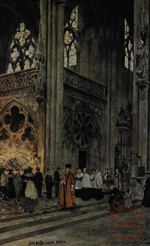 Kölner Dom, Nacheinem Aquarell von Karl Rüdell