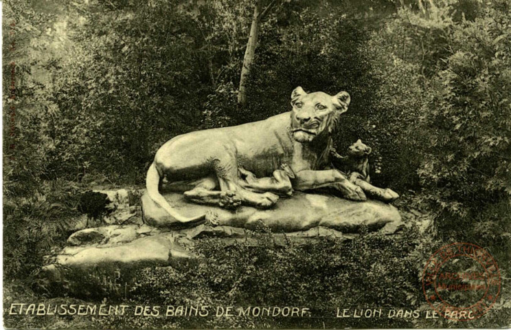 Etablissement des Bains de Mondorf - Le Lion dans le parc