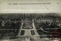 PARIS - Panorama du Trocadéro pris de la Tour Eiffel
