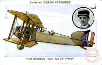 Avion Breguet 1919, 420 CV. (Fonck)