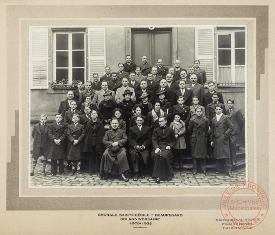 Chorale Sainte-Cécile - Beauregard. 30ème anniversaire 1908-1938.