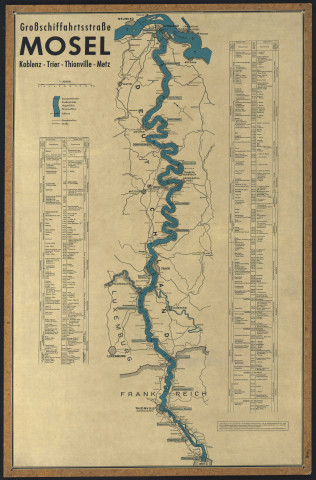 GROSSSCHIFFAHRTSTRASSE MOSEL KOBLENZ-TRIER-THIONVILLE-METZ 