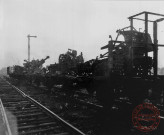 Un convoi ferrovière allemand bombardé par les artilleurs américains, en garde de Thionville, le 15 octobre 1944