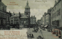 Gruss aus Diedehofen - Markplatz / Souvenir de Thionville - La Place du Marché