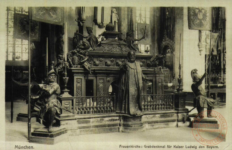 München. Frauenkirche:Grabdenkmal für Kaiser Lidwig den Bayern.