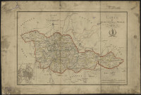 CARTE DU DEPARTEMENT DE LA MOSELLE 1855