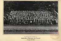 Les petits-fils de François de Wendel et Cie. Médaillés d'Honneur du Travail. Hayange 24-9-1948.