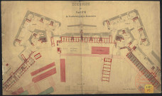 ZEICHNUNG DER FRONT V-VI DER STADTBEFESTIGUNG ZU DIEDENHOFEN.