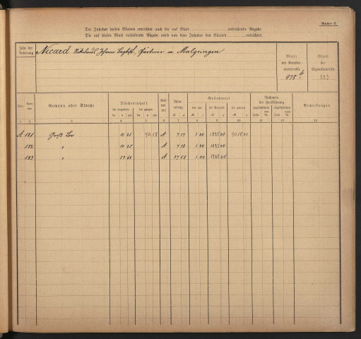 Matrice cadastrale des propriétés bâties : liste des propriétaires [N - Z] (1903-1914)