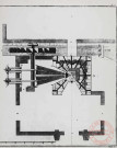 [Plan d'un haut fourneau d'après le recueil de planches de l'Encyclopédie de Diderot et d'Alembert, « Forges ou art du fer »]