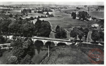 [Vue aérienne de la Sarre (rivière) à Berthelming]