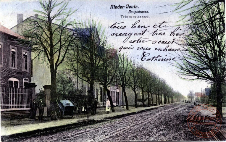 Nieder-Jeutz. - Bauptstrasse - Triererstrasse