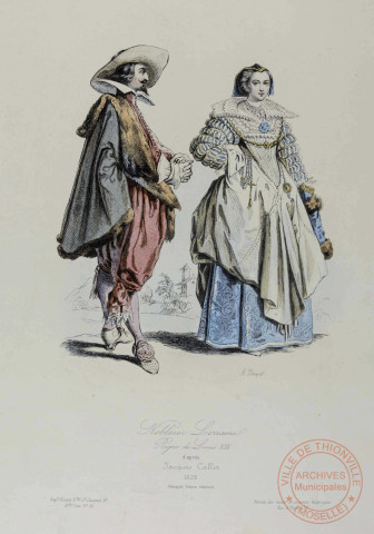 Noblesse Lorraine Règne de Louis XIII d'après Jacques Callot