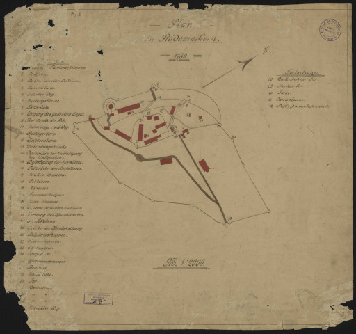 PLAN VON RODEMACK. 1780