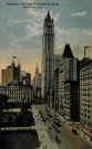 Broadway,showing Woolworth Building. New York City.