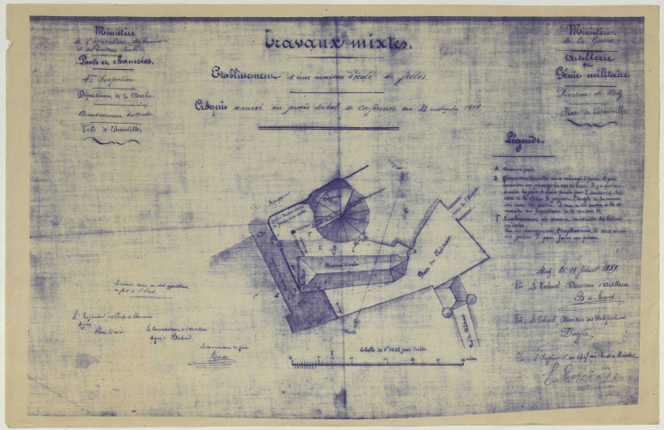 TRAVAUX MIXTES. ETABLISSEMENT D'UNE MAISON D'ECOLE DE FILLES