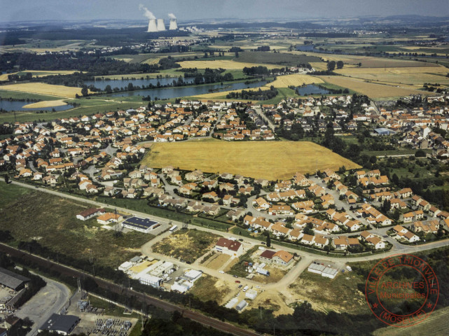 Vue aérienne de Manom