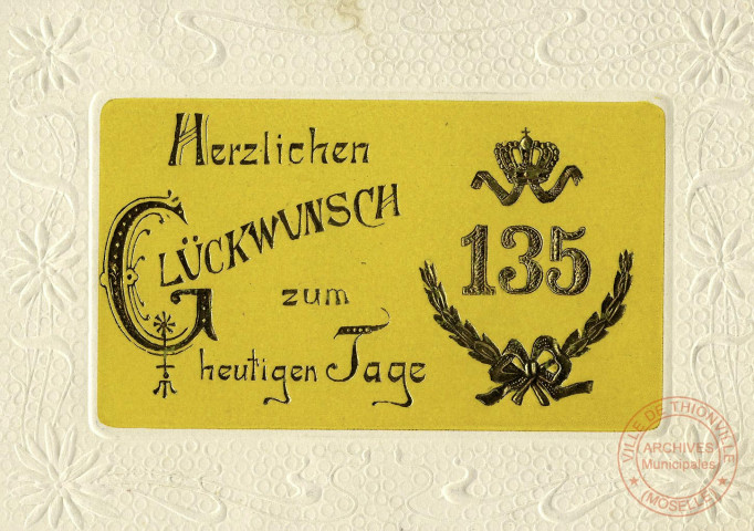 Herzlichen Glückwunsch zum heutigen Tage 135e RI