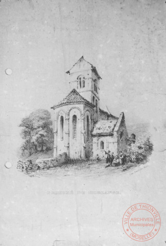 Fameck, chapelle de Morlange, lithographie