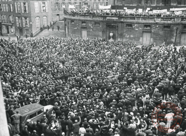 Manifestation du Front Populaire à Metz le 1er mai 1936