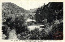 La Vallée de la Gagne aux Planchas ( Hte-Loire )- Le nouveau pont pour la route de St-Julien-Chapteuil à Laussonne.