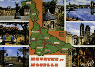 La Meurthe-et-Moselle - Lunéville - Longwy - Pont-à-Mousson - Nancy: La Roseraie de la pépinière - Toul - Nancy: Grilles de la Place Stanislas et fontaine de Neptune