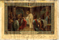 [Diplôme religieux de confirmation de Nicolas Gindt en 1938 à Rodemack]