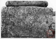 Bildstock de Bohler, route d'Usselkirch à Breistroff-la-Grande. Croix monumentale de 5m de hauteur datée 1715