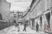 Cartes d'Autrefois (1890-1920) - France pittoresque - Basses-Alpes - Manosque - Avenue de la Gare et la Porte Saunerie