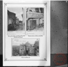 Exposition sur les fortifications à Thionville en 1970 par Georges Martig - Rodemack, tour de Boncourt, ancienne cheminée et l'entrée du château fort