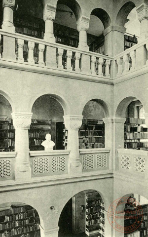 Clervaux. L'Abbaye St Maurice. La Bibliothèque.