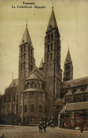 Tournay. La Cathédrale dégagée.