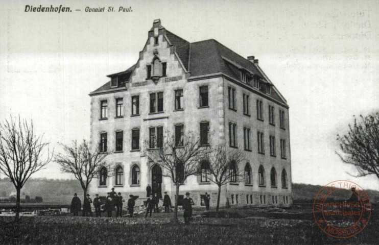 Diedenhofen - Convict St Paul / Thionville en 1905 - Le foyer Saint-Paul