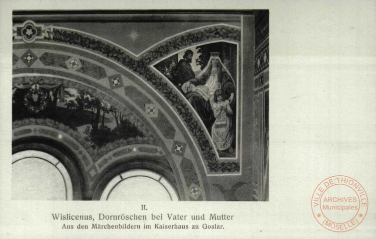 Wislicenus, Dornröschen bei Vater und Mutter. Aus den Märchenbildern im Kaiserhaus zu Goslar.