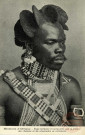 Missions d'Afrique- Type indigène remarquable par la frisure des cheveux et les ornements de verroterie.