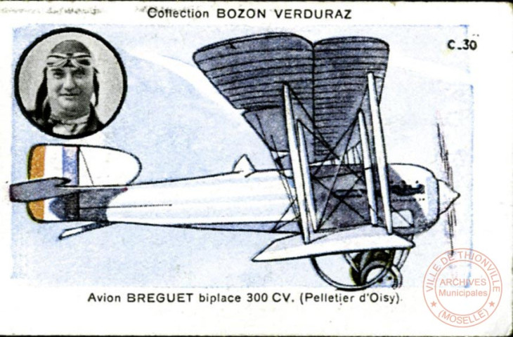 Avion Breguet biplace 300 CV. (Pelletier d'Oisy)