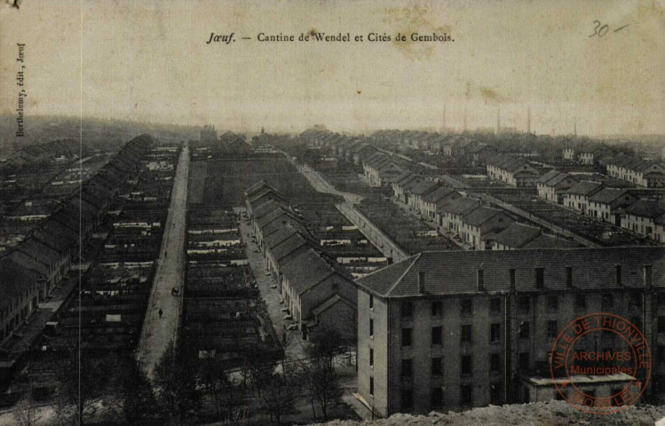 Joeuf : Cantine de Wendel : Cité de Gembois